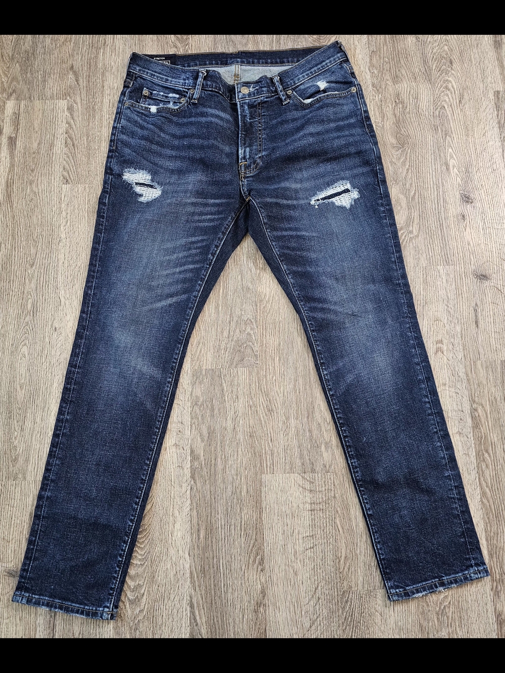 Abercrombie & Fitch Men's Dark Wash Slim Straight Jeans Size 34/30 Like New